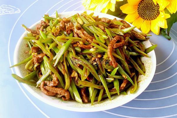 豆角炒肉丝的做法图解6