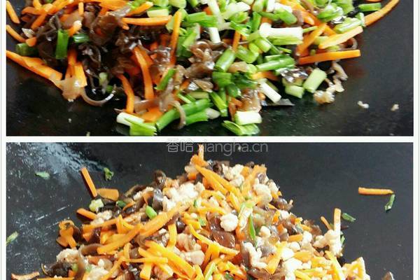 肉末木耳胡萝卜丝的做法图解11