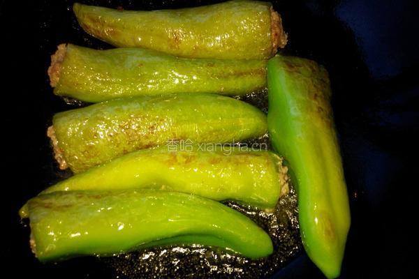 肉酿尖椒的做法图解9