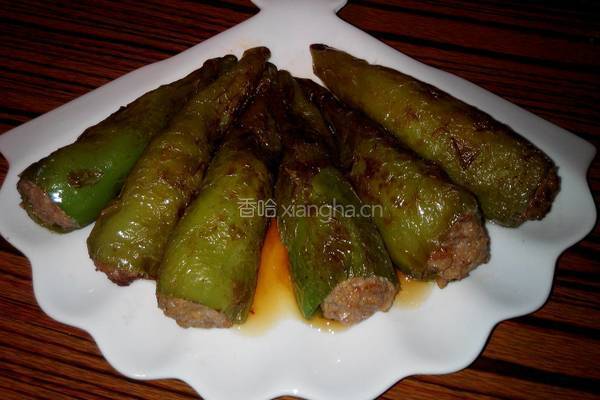 肉酿尖椒的做法图解10