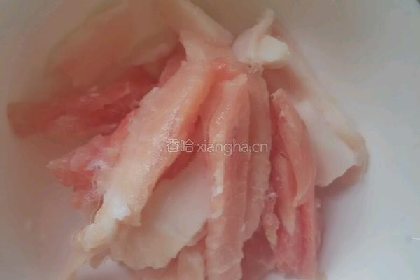 肉丝豇豆的做法图解2