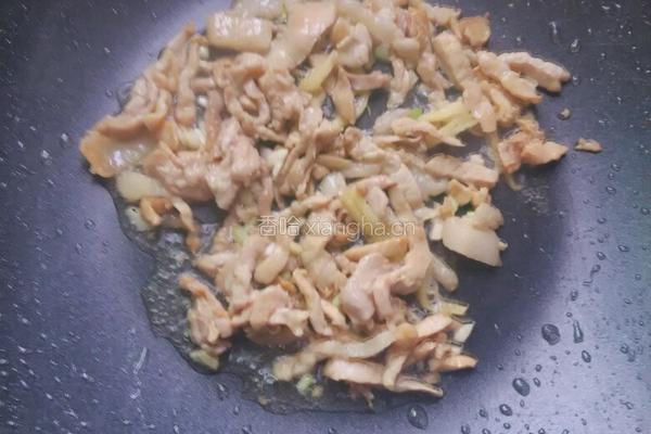 肉丝豇豆的做法图解3