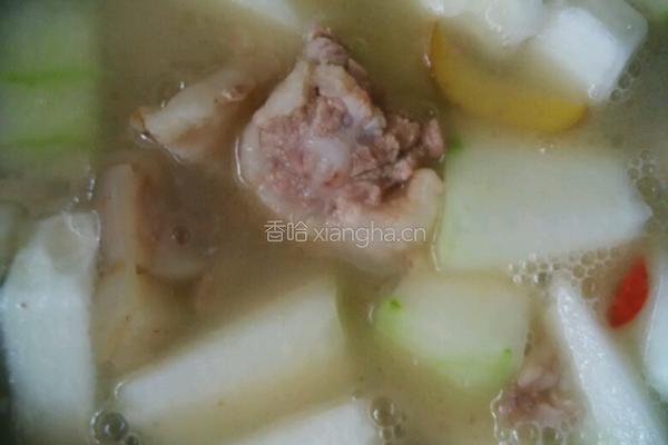 猪尾骨炖冬瓜汤的做法图解6
