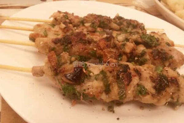 居家串煎鸡肉片的做法图解10
