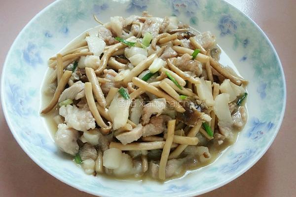 茶树菇炒肉的做法图解9