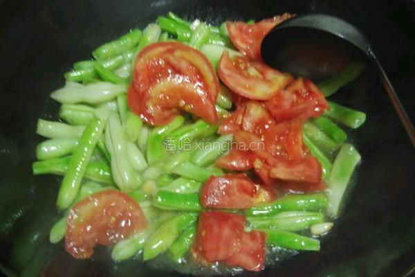 番茄炖豆角的做法图解6