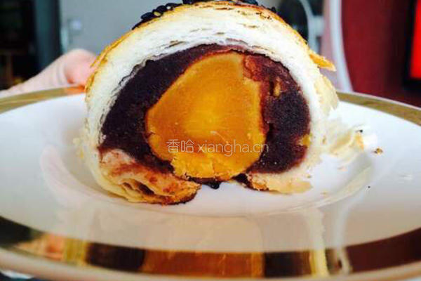 四色蛋黄酥的做法图解27