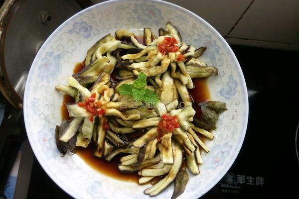 菊花茄子的做法图解3