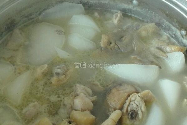 鸡汤炖萝卜的做法图解10