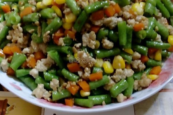 肉沫炒三丁