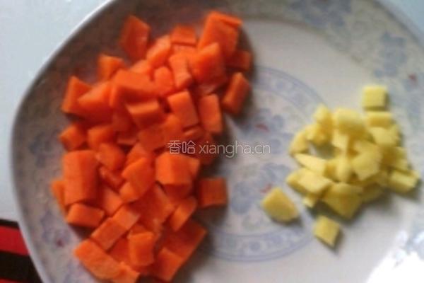 豌豆炒肉丁的做法图解2