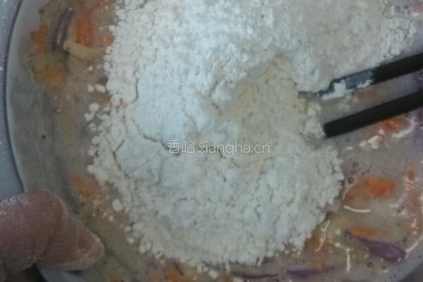 蔬菜豆渣饼。的做法图解3