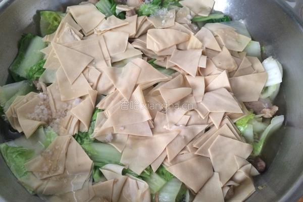 五花肉白菜炖干豆腐的做法图解10