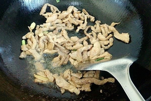 胡萝卜炒肉丝的做法图解5