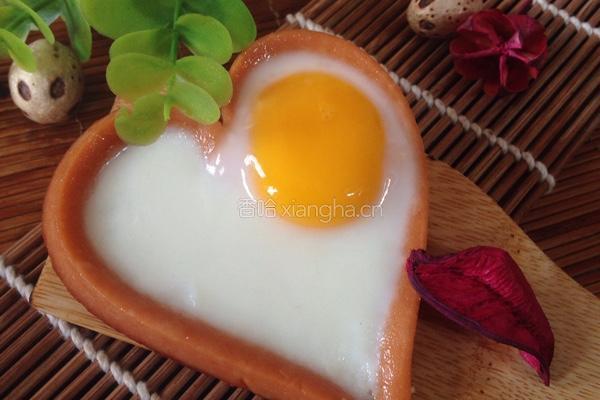 爱心火腿煎蛋的做法图解8