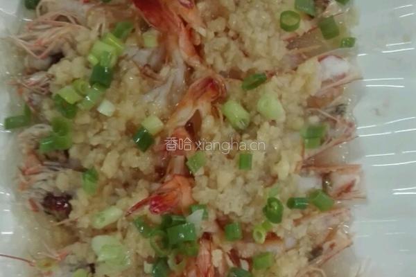 蒜茸粉丝蒸开边麻虾