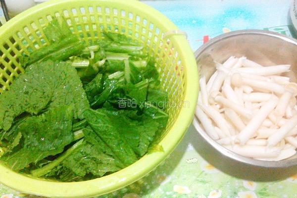芥菜鲜菇汤的做法图解5