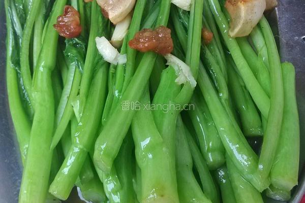 蒜香菜心的做法图解4