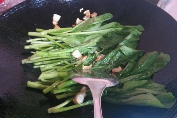 蒜香菜心的做法图解3