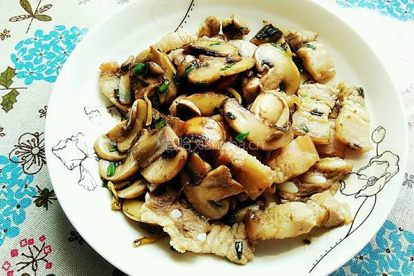 蘑菇炒肉的做法图解15