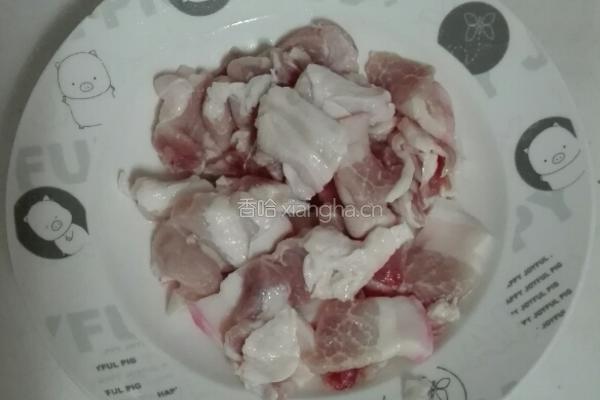 肉炒粉条的做法图解1