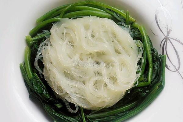 菠菜拌粉丝的做法图解7