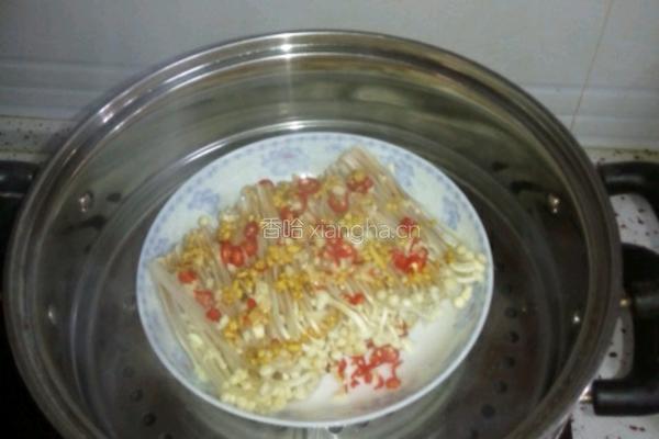 蒜香金针菇的做法图解8