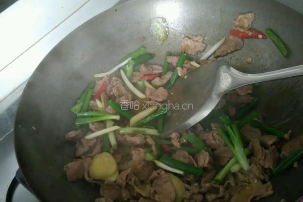 葱姜炒肉的做法图解6