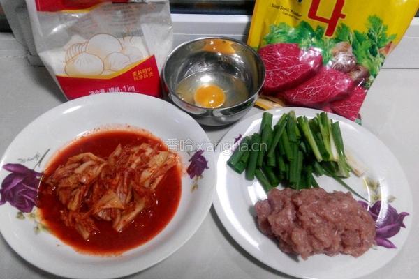 韩式辣白菜饼的做法图解1