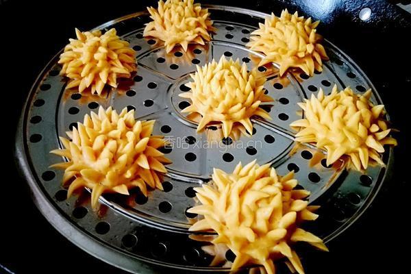 菊花馒头的做法图解8
