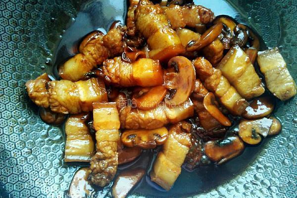 蘑菇红烧肉的做法图解15