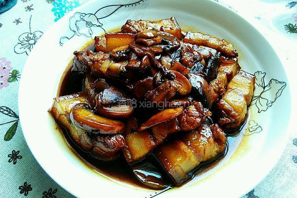蘑菇红烧肉的做法图解16