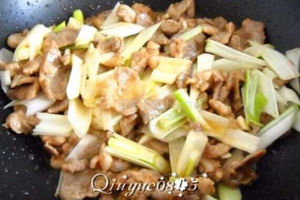 葱爆羊肉的做法图解6