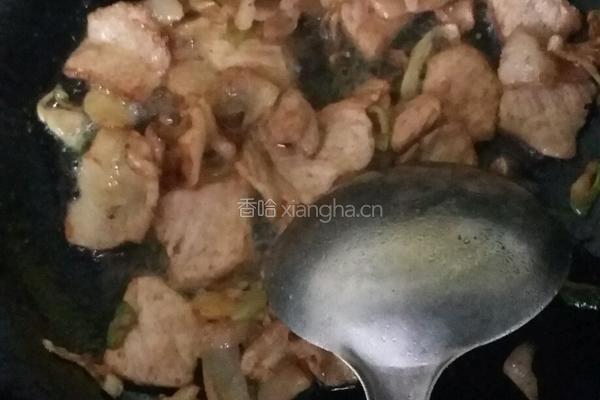 平菇炒肉片的做法图解3