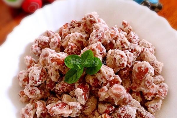 自制酥脆挂霜花生米的做法图解6