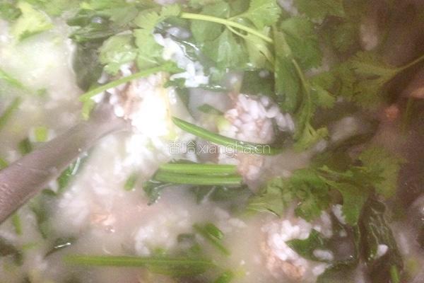 菠菜排骨粥的做法图解9