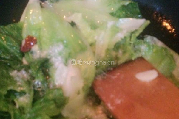 蒜香生菜的做法图解5