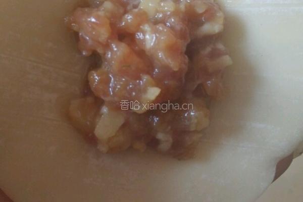 莲藕肉馅锅贴的做法图解17