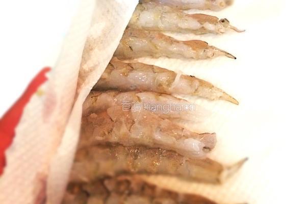 香脆烤虾的做法图解2