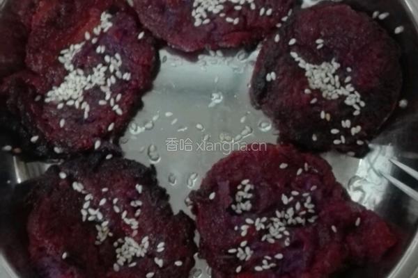 奶香紫薯饼的做法图解5