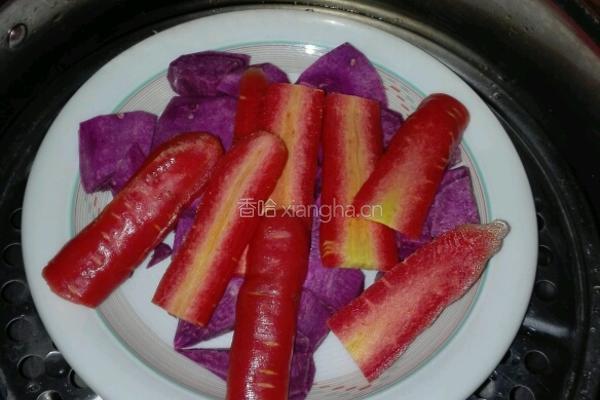 奶香紫薯饼的做法图解1