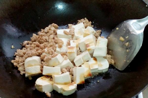 肉碎豆腐的做法图解5