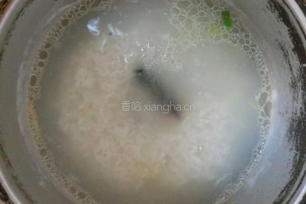 鸡丝皮蛋粥的做法图解4