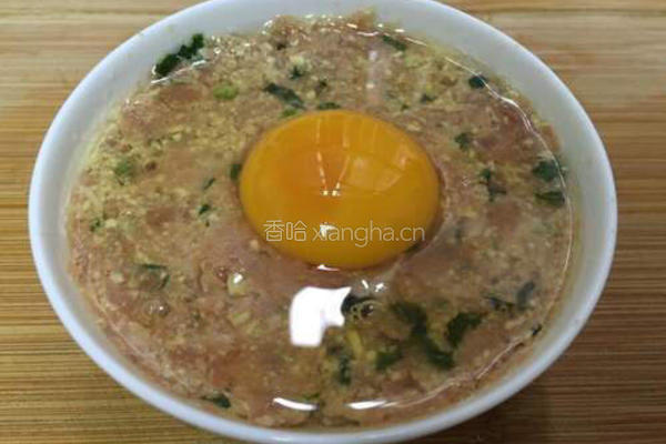 肉蒸鸡蛋糕的做法图解8