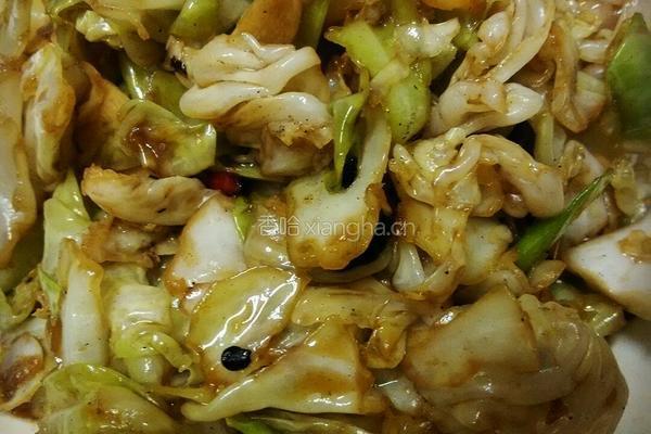 干锅手撕包菜的做法图解4