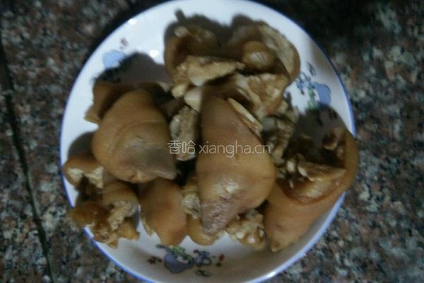 云豆烧猪蹄的做法图解4
