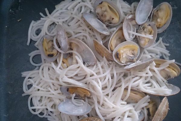 意式海鲜米粉（蛋腐饼、花蛤）的做法图解13