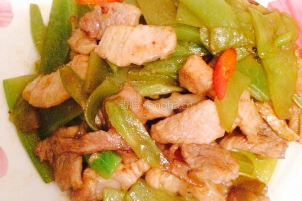 莴苣炒肉片的做法图解8
