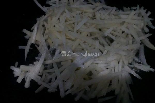青红椒藕丝的做法图解4