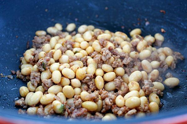 肉末黄豆的做法图解7